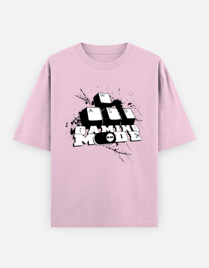 C-Labs Gaming Mode On Oversized Classic T-Shirt Light Baby Pink Front_1_c_45_812a627f-641e-451a-b011-8439f84cb496