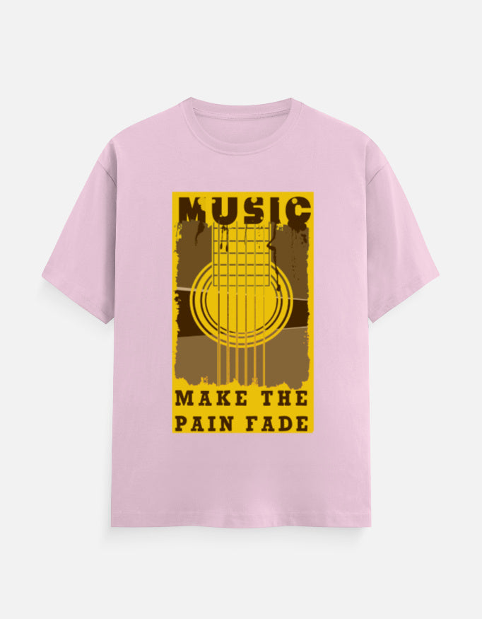 C-Labs Music Make The Pain Fade Classic Crew T-Shirt Light Baby Pink Front_1_c_45_827a75a1-9793-4784-b26e-92da129acd79