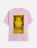 C-Labs Music Make The Pain Fade Classic Crew T-Shirt Light Baby Pink Front_1_c_45_827a75a1-9793-4784-b26e-92da129acd79