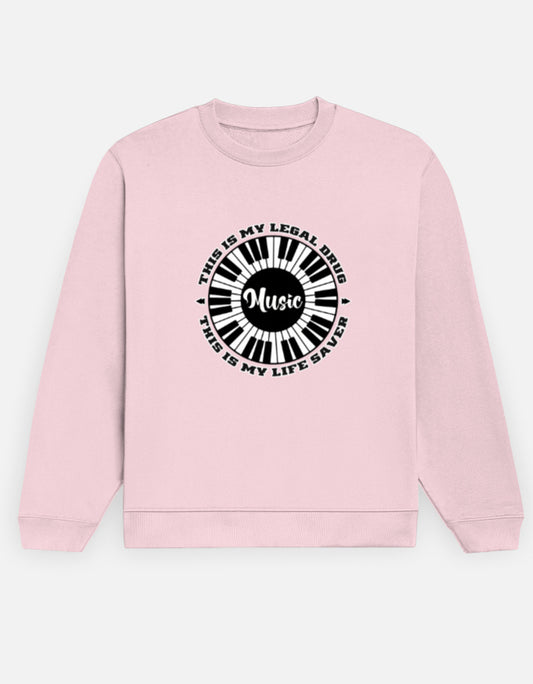 C-Labs Music Is My Drug Sweatshirt Light Baby Pink Front_1_c_45_86b94193-c2e1-4c8b-b4ab-ff088d9e991f