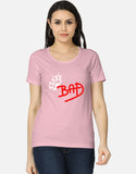 C-Labs Bad Women's Classic T-Shirt Light Baby Pink Front_1_c_45_8ea01edc-cee9-4f67-ae40-a810203146b3