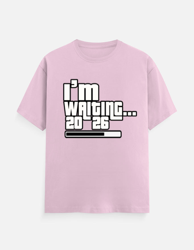 C-Labs I'm Waiting (2026) Classic Crew T-Shirt Light Baby Pink Front_1_c_45_90ae3fa7-eeef-4844-9d8c-89ef1f749894