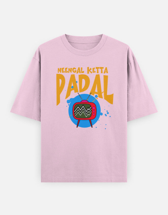 C-Labs Neengal Ketta Padal Oversized Classic T-Shirt Light Baby Pink Front_1_c_45_96168ea9-54bc-4c66-b508-d11eb2f7e364