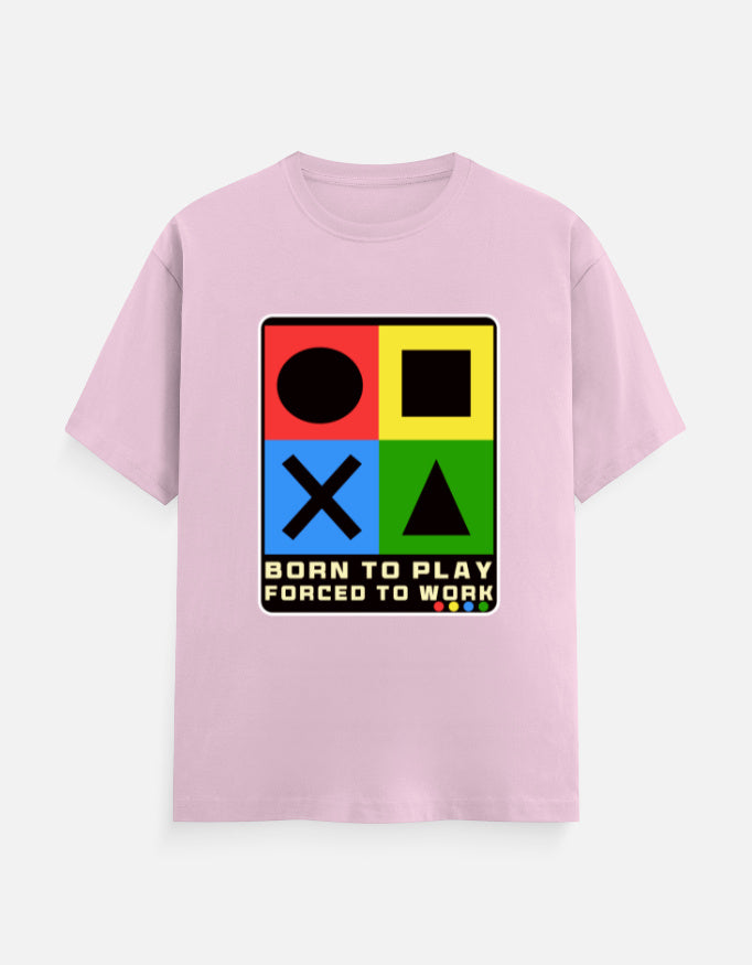 C-Labs Born to Play. Forced to Work Classic Crew T-Shirt Light Baby Pink Front_1_c_45_9904d9f7-8bc4-4513-b73f-ee937dcc3b68