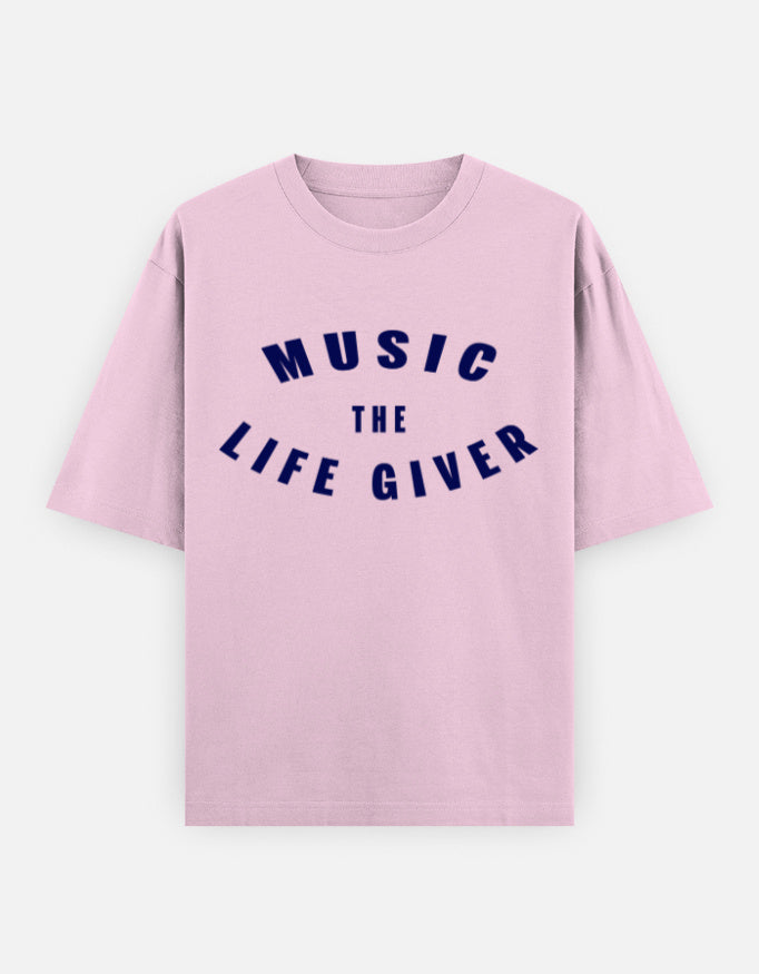 C-Labs Music The Life Giver Oversized Classic T-Shirt Light Baby Pink Front_1_c_45_acfb5dcc-21cb-474d-b2ba-8f0be31b0ac7