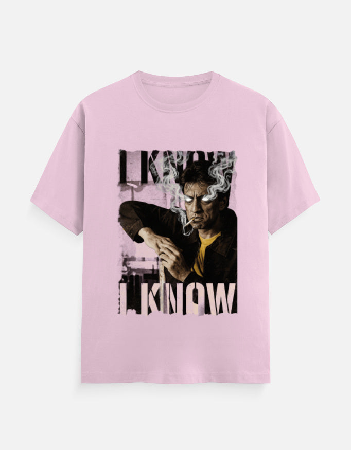 C-Labs I know I know Classic Crew T-Shirt Light Baby Pink Front_1_c_45_b91355b4-1e11-48bc-b49d-4883b72f44c3