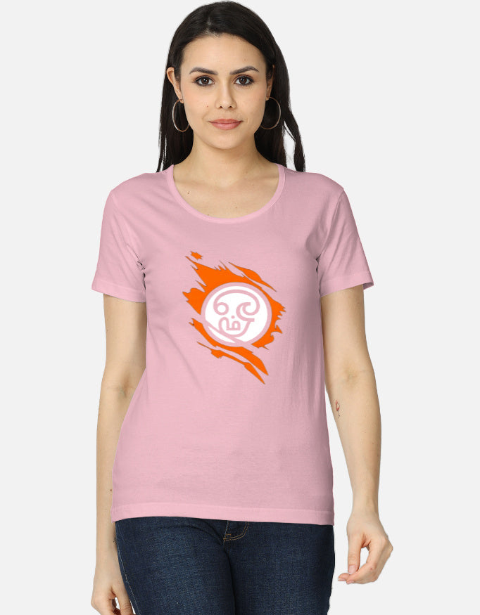 C-Labs Om Women's Classic T-Shirt Light Baby Pink Front_1_c_45_dceeaf3c-a33c-4d00-9e80-b890e2a593b2
