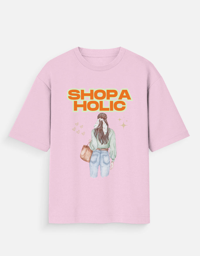 C-Labs Shopaholic Oversized Classic T-Shirt Light Baby Pink Front_1_c_45_e0eeb545-cc8c-4f87-a2e7-cafe584a4970