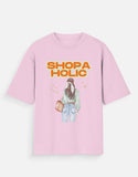 C-Labs Shopaholic Oversized Classic T-Shirt Light Baby Pink Front_1_c_45_e0eeb545-cc8c-4f87-a2e7-cafe584a4970