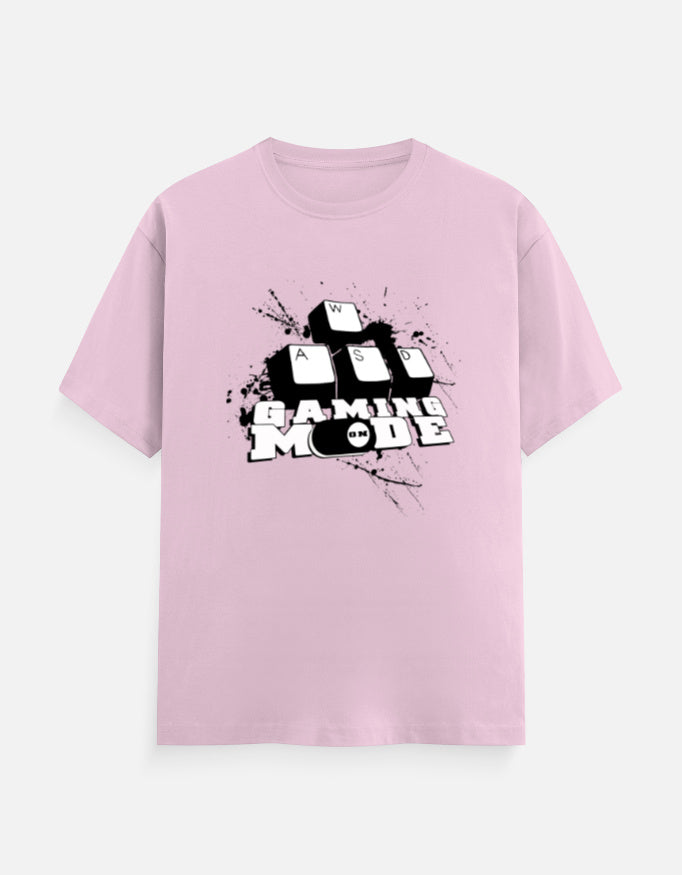 C-Labs Gaming Mode On Classic Crew T-Shirt Light Baby Pink Front_1_c_45_e3ee8278-cf66-4cb7-a619-128f2fd78faf