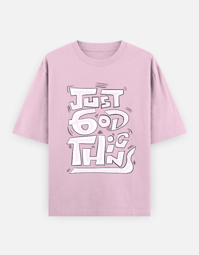 C-Labs Just God Things Oversized Classic T-Shirt Light Baby Pink Front_1_c_45_f8826635-4a86-4e49-93f2-ff157a583955