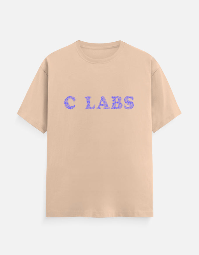 C-Labs C-LABS Bubbles Classic Crew T-Shirt Peach Front_1_c_48_02c4a25b-e9b6-41be-8ea8-e3c13cf59c36