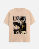 C-Labs I know I know Classic Crew T-Shirt Peach Front_1_c_48_281778ef-7842-4961-b425-1cf6ac5ce51c