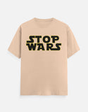 C-Labs Stop Wars Classic Crew T-Shirt Peach Front_1_c_48_46b06eb4-72c4-45f1-9b1f-0c7110290629