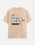 C-Labs I'm Waiting (2026) Classic Crew T-Shirt Peach Front_1_c_48_aee63a7f-3edf-4b6a-8115-43c490d54ada