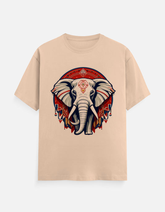 C-Labs Elephant Classic Crew T-Shirt Peach Front_1_c_48_c049f4fc-7ec2-48ab-88f7-70489129986c