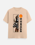 C-Labs Om Murugan Classic Crew T-Shirt Peach Front_1_c_48_c0bfa4ea-2e8c-4959-a597-880b7f91a86b