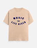 C-Labs Music The Life Giver Classic Crew T-Shirt Peach Front_1_c_48_fd8ef2b7-be86-42b0-a103-6b91811c3a09