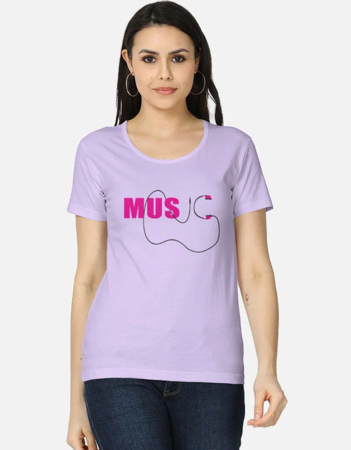 C-Labs Music Women's Classic T-Shirt Lavender Front_1_c_49