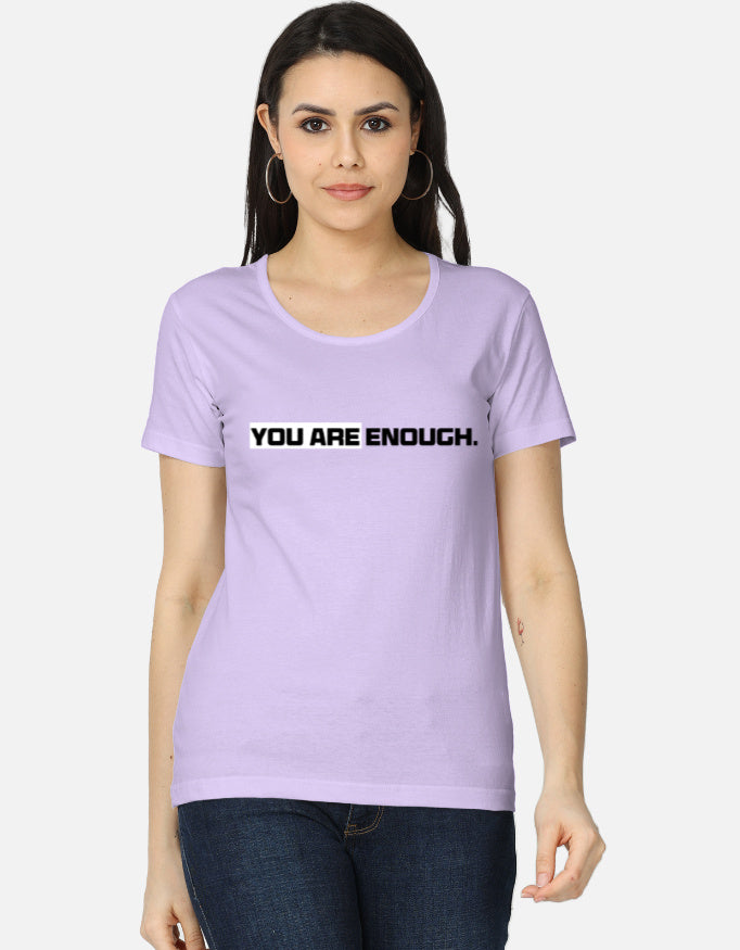 C-Labs You Are Enough Women's Classic T-Shirt Lavender Front_1_c_49_05a51312-bc08-425e-b6b4-e080d39b866a