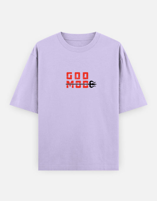 C-Labs Karuppu God Mode Oversized Classic T-Shirt Lavender Front_1_c_49_0a93184b-4d56-4436-95fb-fce2fb0cbef6