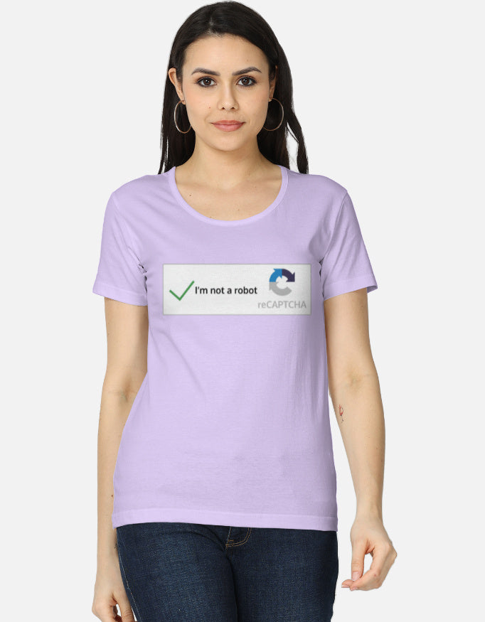 C-Labs I'm Not a Robot Women's Classic T-Shirt Lavender Front_1_c_49_4ed49678-660e-4555-81b0-585950e8d0da