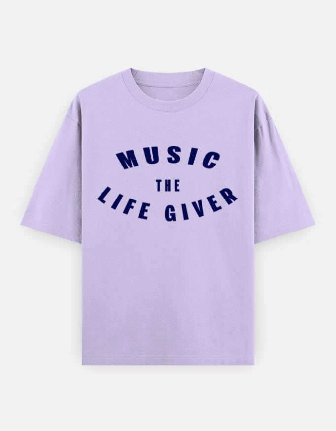 C-Labs Music The Life Giver Oversized Classic T-Shirt Lavender Front_1_c_49_53057b9d-909b-43d3-80c5-32a4c6c3a175