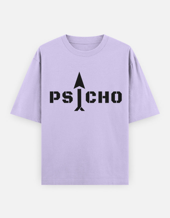 C-Labs PSYCHO Oversized Classic T-Shirt Lavender Front_1_c_49_5588af5e-b370-4c74-9cb6-0fb09116cf2b