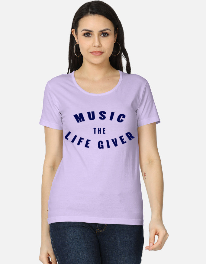C-Labs Music The Life Giver Women's Classic T-Shirt Lavender Front_1_c_49_648ad2bd-daa4-4892-945d-9038520ccdd4