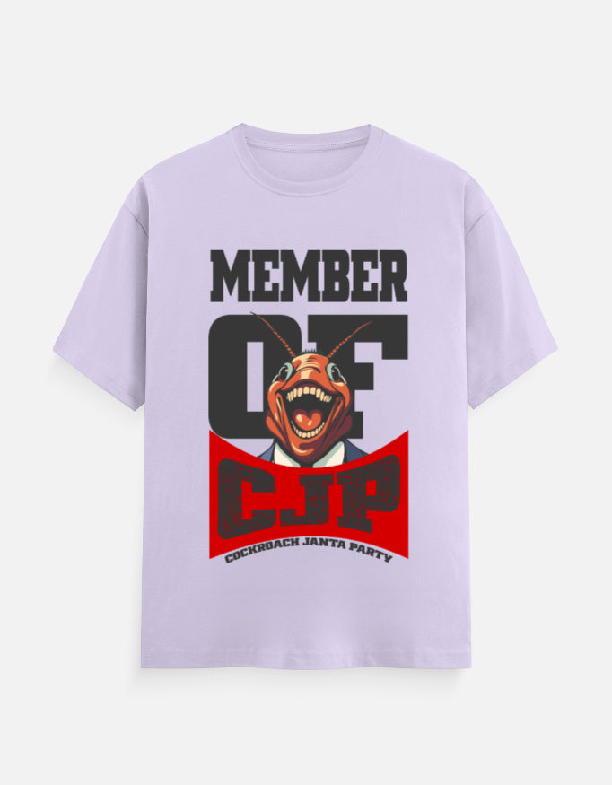 C-Labs Member of Cockroach Janatha Party Classic Crew T-Shirt Lavender Front_1_c_49_7e34fbc2-a4b8-4db9-b388-8ac4084b34d4