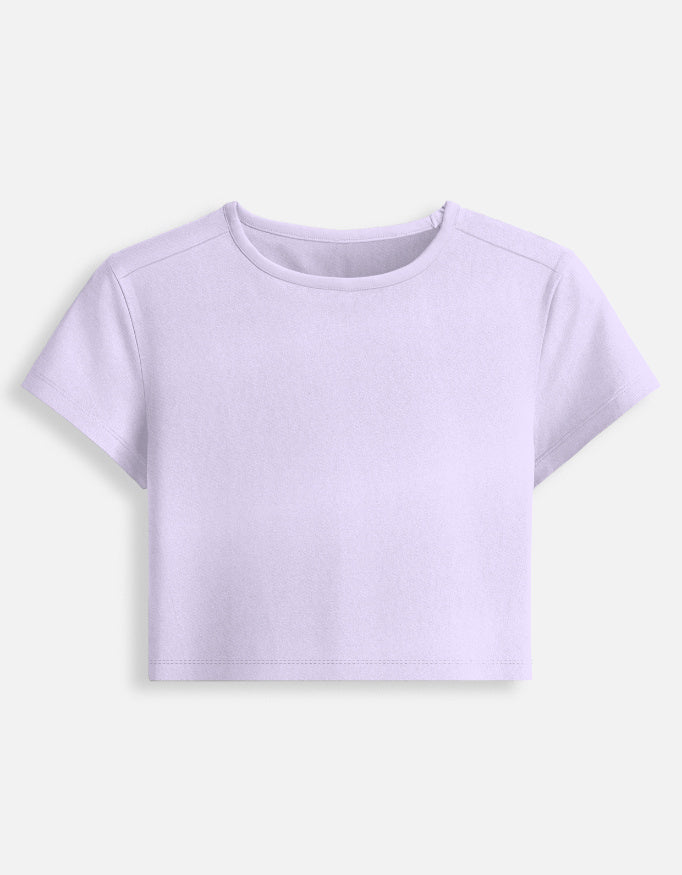 C-Labs C-Minimal: Women Baby Tee Women Baby Tee Lavender Front_1_c_49_7fa03f6c-2b24-4666-a907-ec82ff500956