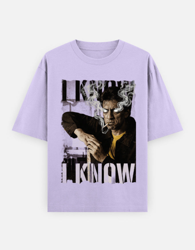C-Labs I know I know Oversized Classic T-Shirt Lavender Front_1_c_49_9708cc6b-4e18-429a-a195-bd00828a19c4