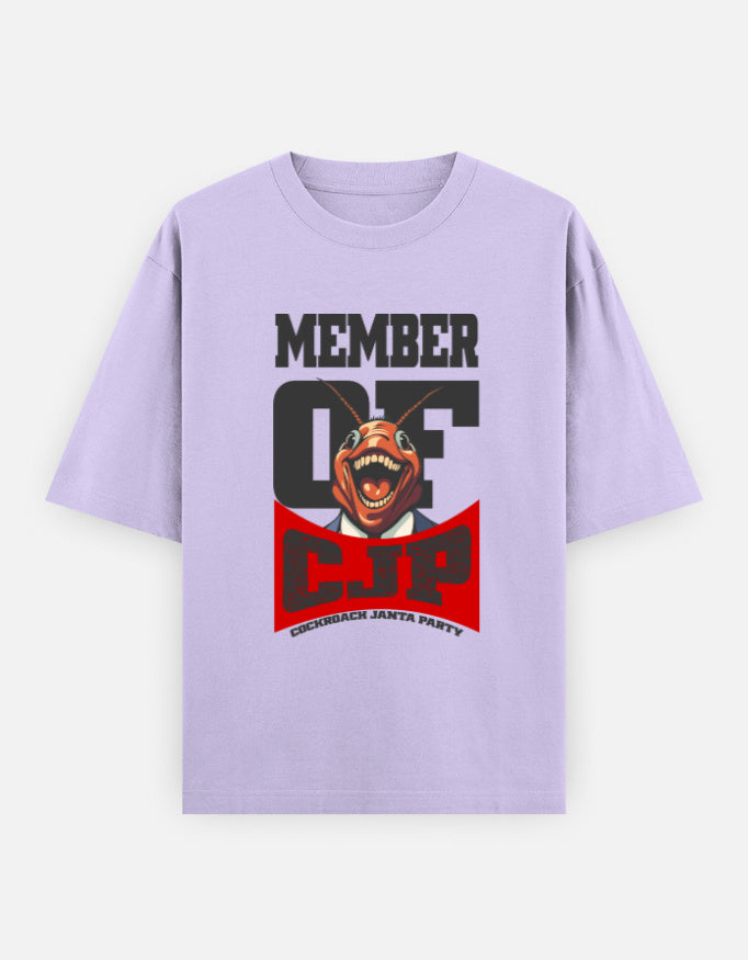 C-Labs Member of Cockroach Janatha Party Oversized Classic T-Shirt Lavender Front_1_c_49_b0e2e8fd-37f9-4569-953f-b93d1d016185