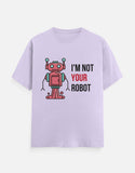 C-Labs I'm Not Your Robot Classic Crew T-Shirt Lavender Front_1_c_49