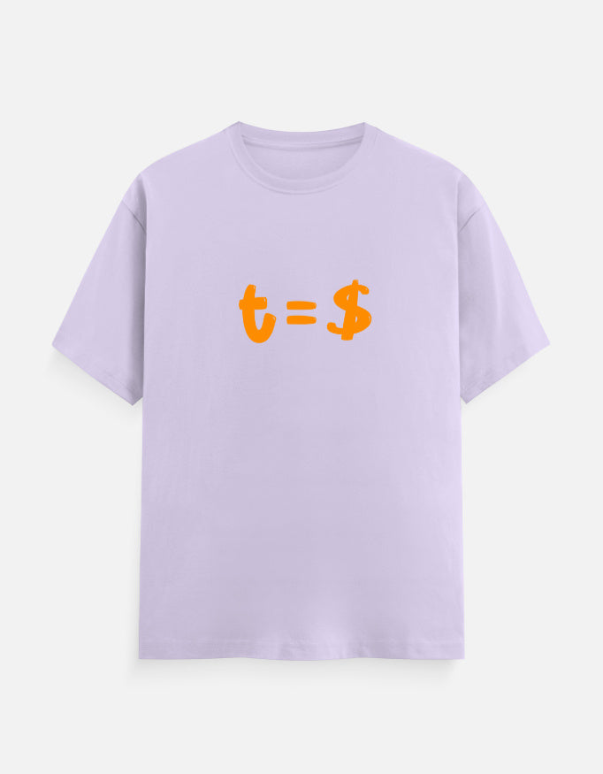 C-Labs Time Is Money Classic Crew T-Shirt Lavender Front_1_c_49_d05ebd02-3b35-41f2-b218-c3c2aa428f1a