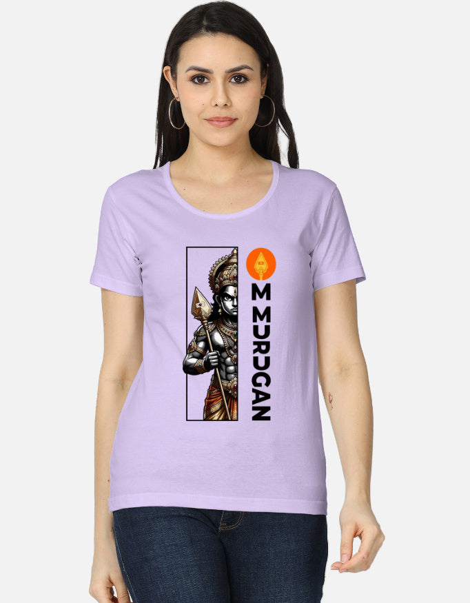 C-Labs Om Murugan Women's Classic T-Shirt Lavender Front_1_c_49_d29bed72-f34a-4912-8c5a-5d21e33c1a99