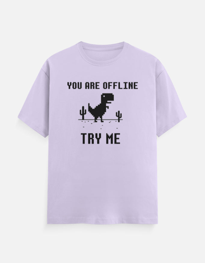C-Labs If You Are in Offline, Try Me Classic Crew T-Shirt Lavender Front_1_c_49_da355be6-551a-4063-b846-914152b8f052