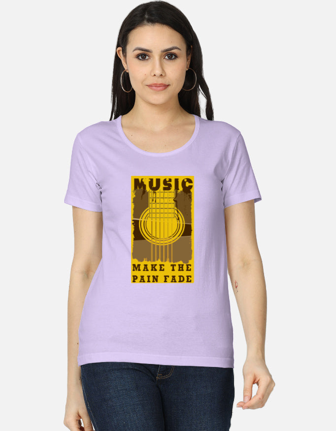 C-Labs Music Makes the Pain Fade Women's Classic T-Shirt Lavender Front_1_c_49_dc2ce897-f313-463e-8d92-6ed91f4cbf8e