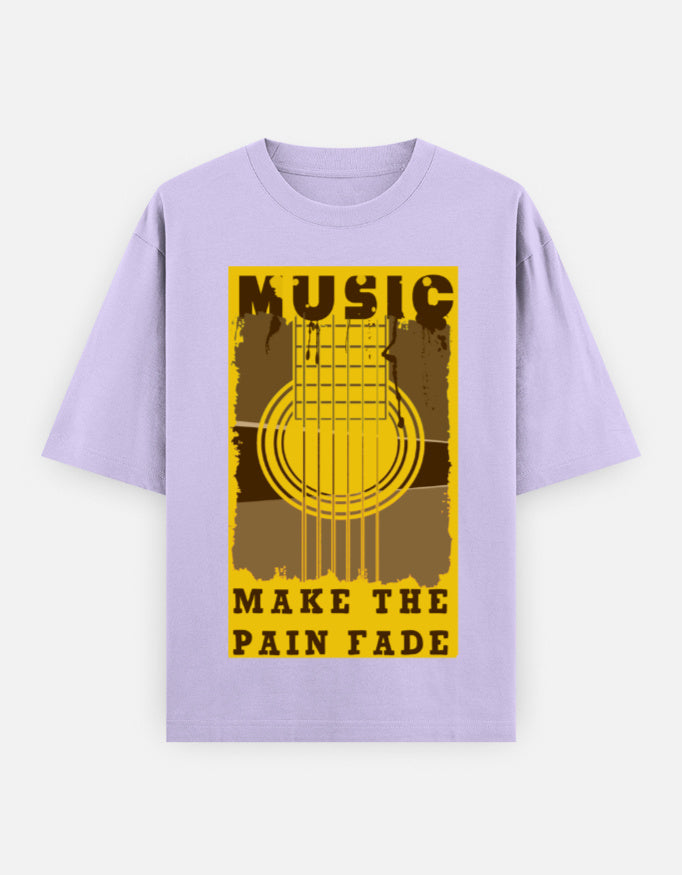 C-Labs Music Makes the Pain Fade Oversized Classic T-Shirt Lavender Front_1_c_49_df0f2a9b-602a-4e7d-8264-11c2bf165f84