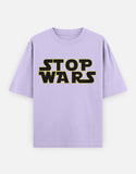 C-Labs Stop Wars Oversized Classic T-Shirt Lavender Front_1_c_49_e3a3b9dd-29fc-49a1-a2f5-bdf77fa65b0b