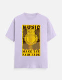 C-Labs Music Make The Pain Fade Classic Crew T-Shirt Lavender Front_1_c_49_eee17a46-c513-41a7-b3fd-05c77dba530a