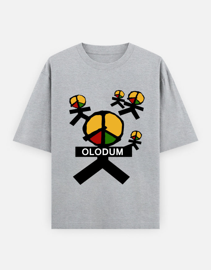 C-Labs Michael Jackson – Olodum Oversized Classic T-Shirt Grey Melange Front_1_c_4_008bebb7-edbf-4c4f-91bb-e3140b240107