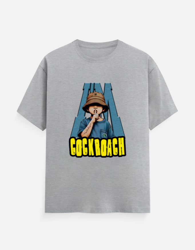 C-Labs I'm Cockroach Classic Crew T-Shirt Grey Melange Front_1_c_4_02cdb2a0-6d5a-46ed-b1c0-749834f108ae