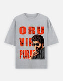 C-Labs Oru Viral Puratchi Oversized Classic T-Shirt Grey Melange Front_1_c_4_0bd8a49e-1f1e-4e78-b462-7d59424ad5a6