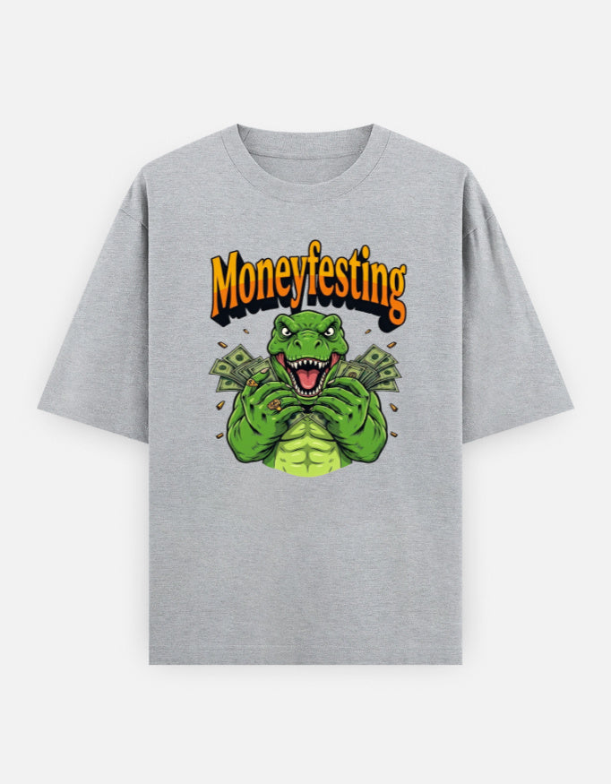 C-Labs Moneyfesting Oversized Classic T-Shirt Grey Melange Front_1_c_4_0cc463b7-ebc2-46fd-b9a8-3534845a8d45