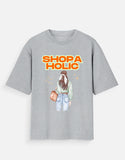 C-Labs Shopaholic Oversized Classic T-Shirt Grey Melange Front_1_c_4_0f69311e-8876-44f0-9141-451200c9371c