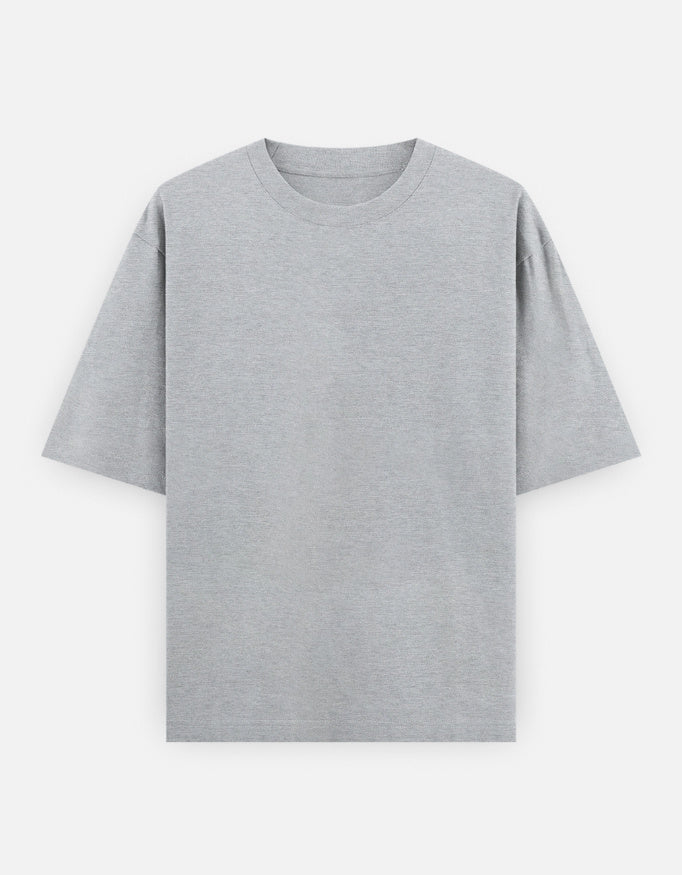 C-Labs C-Standard: Classic Oversized T-Shirt (Light) Oversized Classic T-Shirt Grey Melange Front_1_c_4_10615fe1-7eda-4cf0-a7a6-7146ba503f5b