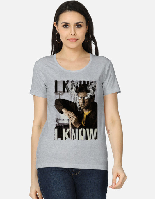 C-Labs I Know I Know Women's Classic T-Shirt Grey Melange Front_1_c_4_19bcc83d-4827-4bc2-891b-4083a6f51ce7