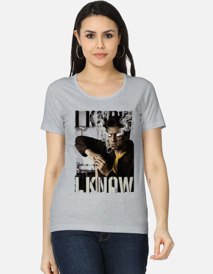 C-Labs I Know I Know Women's Classic T-Shirt Grey Melange Front_1_c_4_19bcc83d-4827-4bc2-891b-4083a6f51ce7