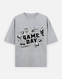 C-Labs Game Day CSK theme Oversized Classic T-Shirt Grey Melange Front_1_c_4_2395662d-59c4-48ec-be52-4df202507780